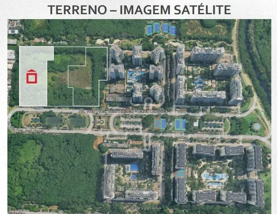 Terreno do In The Park Cidade Jardim — imagem de satélite